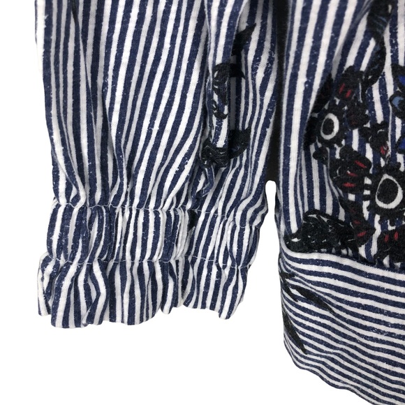 Love & Legend Plus SZ 1X Drop Waist Tie Front Tunic Top Blouse w/Floral Print - Picture 4 of 9